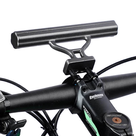 Titanium WEST BIKING велосипеда руль велосипеда светильник держатель кронштейн для компьютера, кронштейн для компьютера, Поддержка расширитель головной светильник крепление бар для велосипеда - Цвет: Titanium