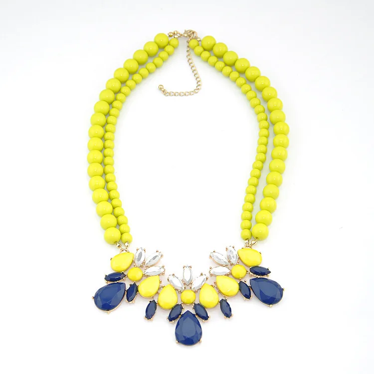 2014 новое поступление Мода себе элегантный хрустальными подвесками колье для ну