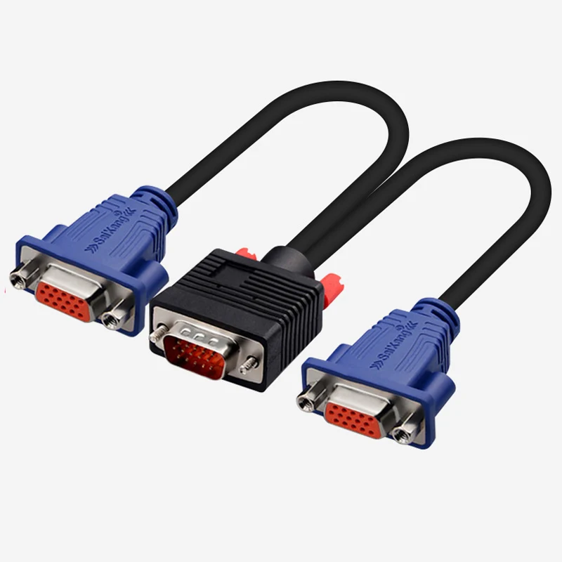 

Разветвитель разъема VGA для ПК и двух мониторов, отображение 2 мониторов