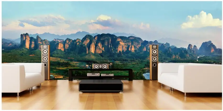 

Custom mural photo 3d wallpaper Blue sky mural of the mountains TV sofa backgrop painting 3d wall murals wallpaper for wall 3 d