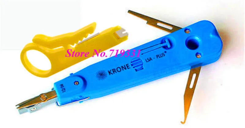 Кроне сети регулируемый удар LSA Plus вниз инструмент синий + резак для зачистки|punch