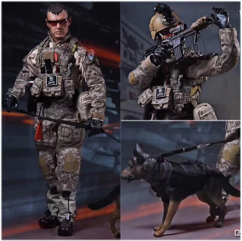 Театр PH 1/6TH весы ВМС США Seal Team Шесть с K9 собака 12 &quotКоллекционная военные фигуркы