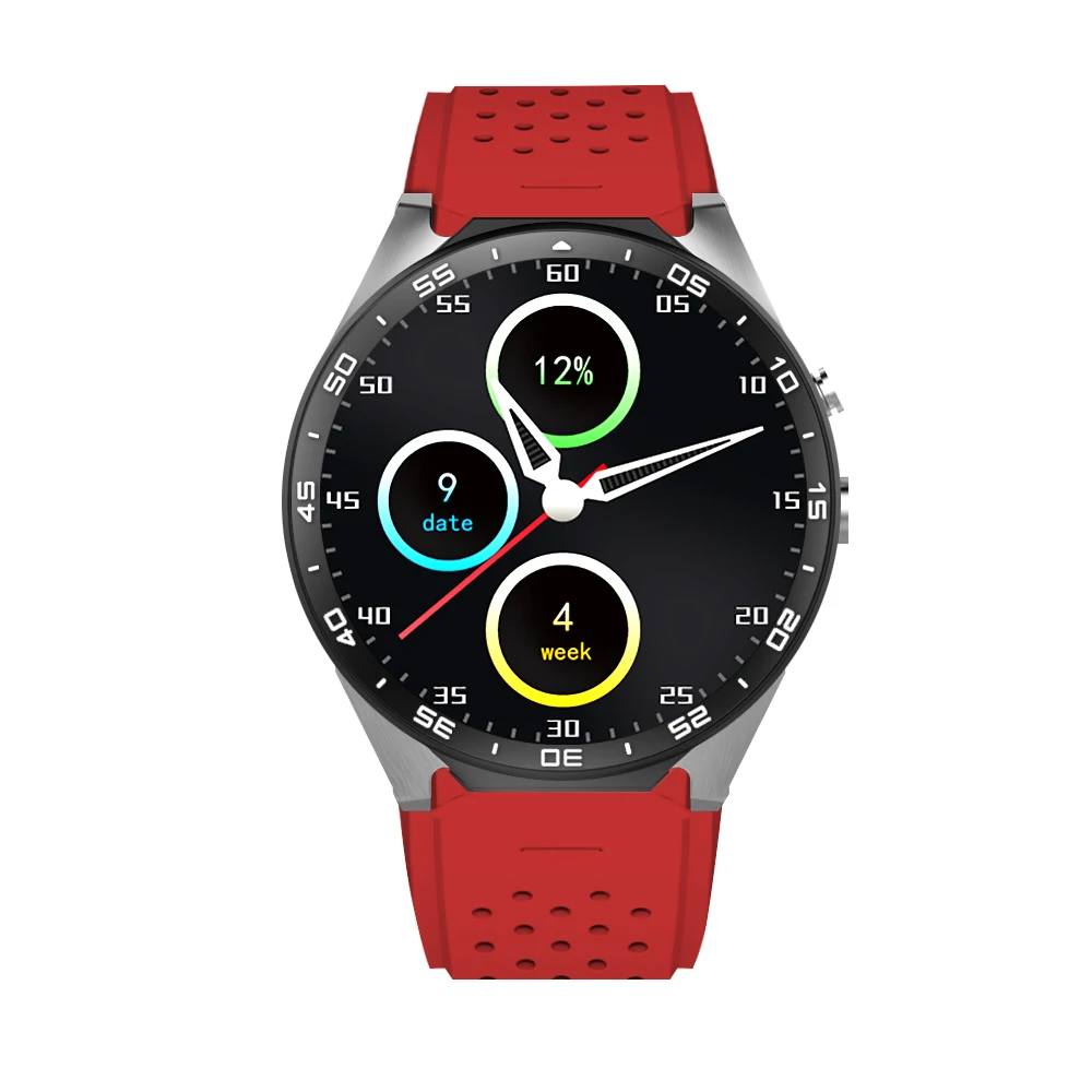 2017 Лидер продаж KW88 Смарт часы 1 39 дюймов 3g Wi Fi ШАГОМЕР Сердце Рейтинг Anti theft Smartwatch