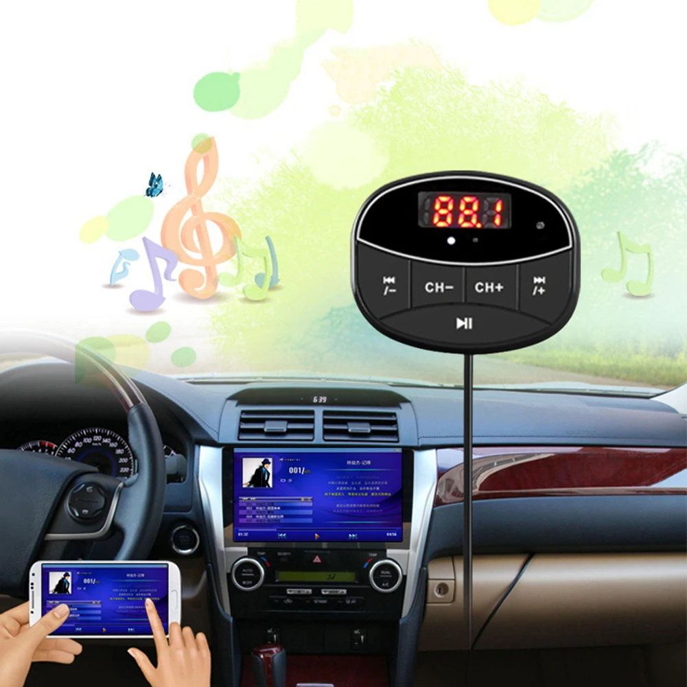 VODOOL 12V автомобильный fm передатчик V3.0 + EDR 10M Bluetooth HF MP3 плеер TF карта AUX зарядное
