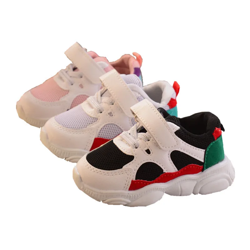 Cute Children Spring Autumn Fashion Running Shoes Boys Sneakers Girls Sport Kid's Tollder Soft For School Size 21-30 | Детская