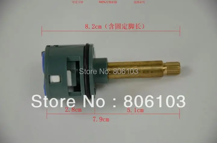 Керамический катетейра для термостатического картриджа душевой клапан ядро три