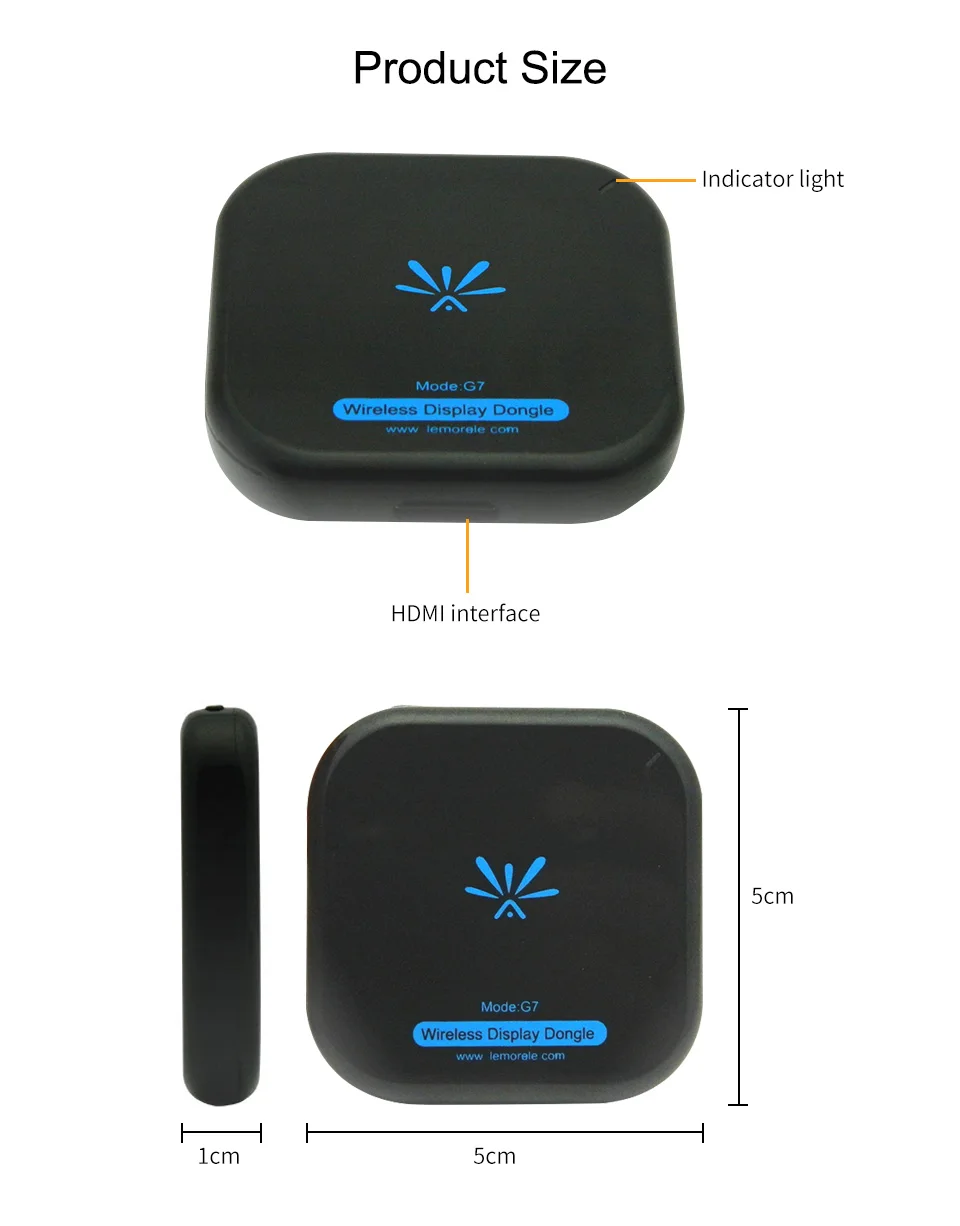 Новая ТВ-палка G7 5 ГГц высокоскоростной WiFi Дисплей ТВ ключ поддержка Miracast Airplay DLNA ТВ-Палка для Apple Android телефон