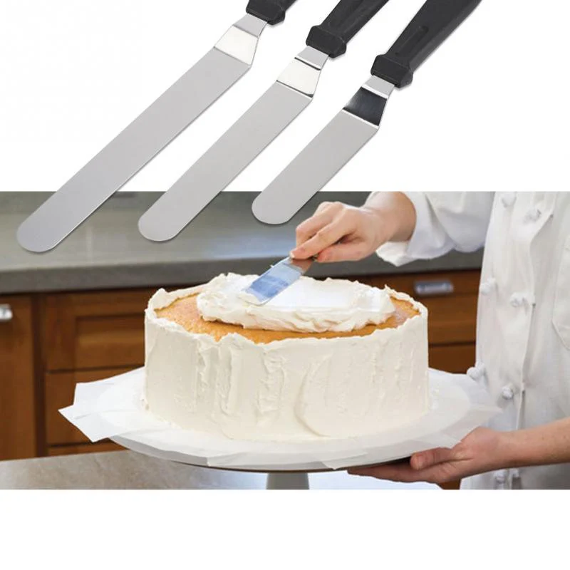 3 шт нержавеющая сталь масло нож для кремового торта шпатель Гладкий глазурь