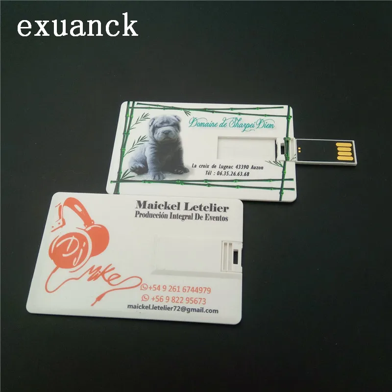 Exuanck usb-флеш-накопитель в подарок, Заказная белая карта usb 2,0 флэш-накопитель 4-32 Гб для подарок компании музыкальный альбом(более 10 шт бесплатный логотип
