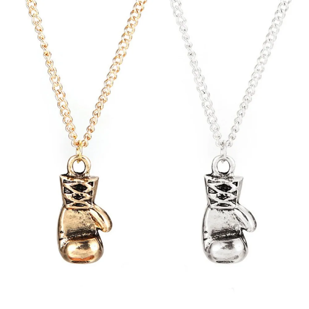 Новинка 2017 фитнес боксерские перчатки кулон ожерелье кулаки панк стиль из