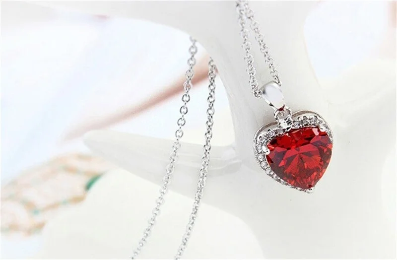 YHAMNI сердца и Стрелки CZ Diamant кулон сердце Цепочки и ожерелья 925 модное серебряное ожерелье для Для женщин, хорошее ювелирное изделие, YN011
