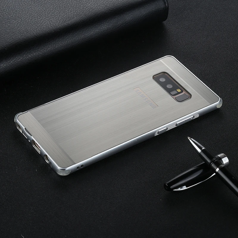 Чехол для samsung Galaxy Note 8 чехол Роскошный металлический алюминиевый каркас пластиковый чехол для samsung Galaxy NOTE 8 Note8 чехол