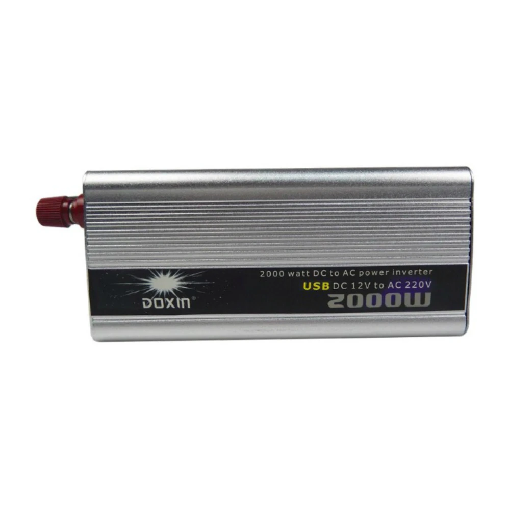 Модифицированный синусоидальный инвертор DC 12/24V to AC 120V/220V 2000W с универсальным