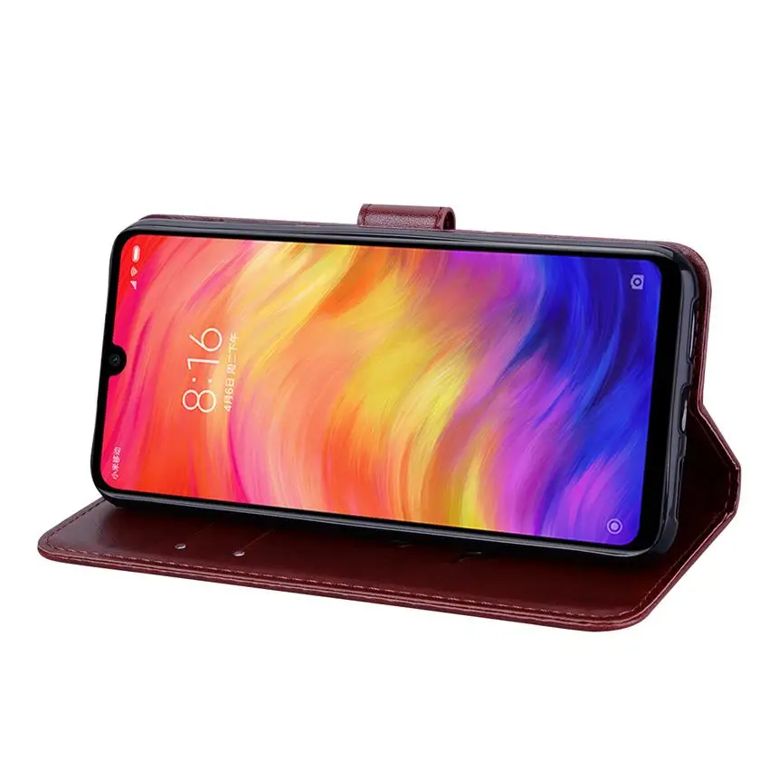 Чехол Xiomi Redmi Note 7, кожаный силиконовый чехол-кошелек s для Redmi Note 6 Pro, чехол для телефона, откидной Магнитный чехол для Redmi Note 7 6, чехол
