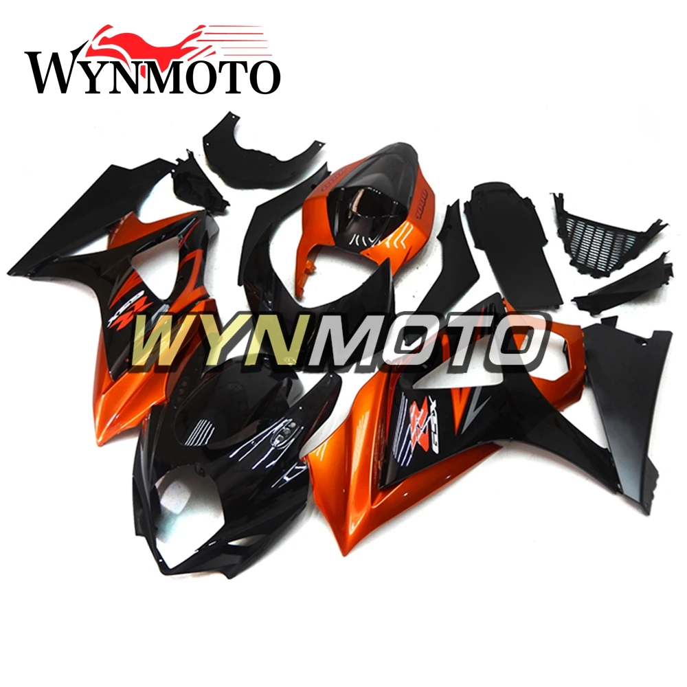 

Полный комплект обтекателей для GSXR1000 2007-2008 07 08 K7 из АБС-пластика, Обтекатели для кузова, оранжевые глянцевые черные обтекатели, обтекатели, о...