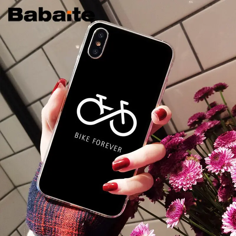Мягкий чехол для телефона Babaite BIKE CYCLING на заказ iPhone 6S 6plus 7 7plus 8 8Plus X Xs MAX 5 5S XR |