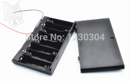 Новый блок питания 8AA 8 aa DC 12V для сухих аккумуляторов держатель/чехол