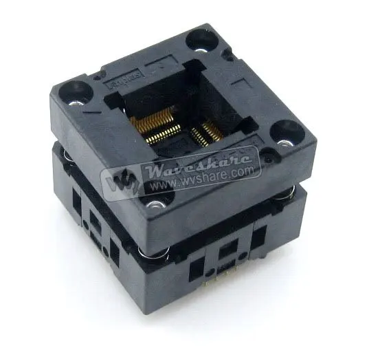 QFP64 TQFP64 LQFP64 PQFP64 OTQ 64 0.4 01 Enplas QFP IC тестовая сгорающая розетка 0 4 мм
