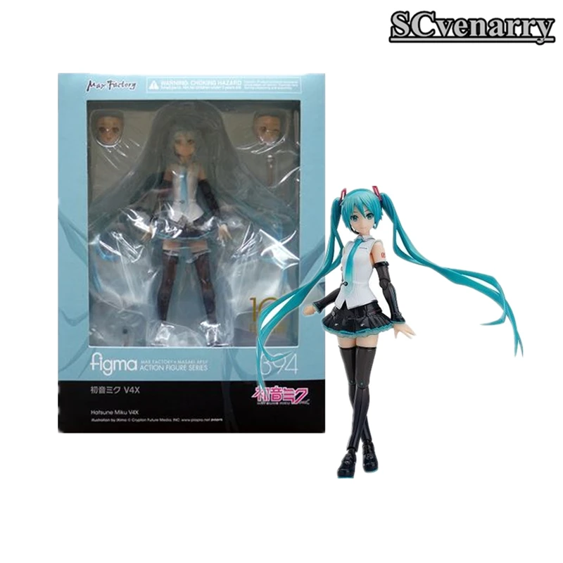 Figma 394 Hatsune Miku фигурки BJD Коллекция Модель V4X игрушки 14 см | Игрушки и хобби