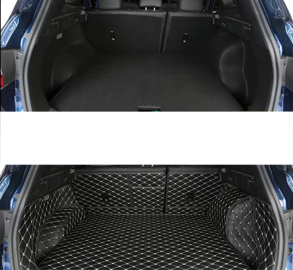 Роскошный Прочный Коврик для багажника из волоконной кожи renault kadjar 2015 2016 2017 2018 2019