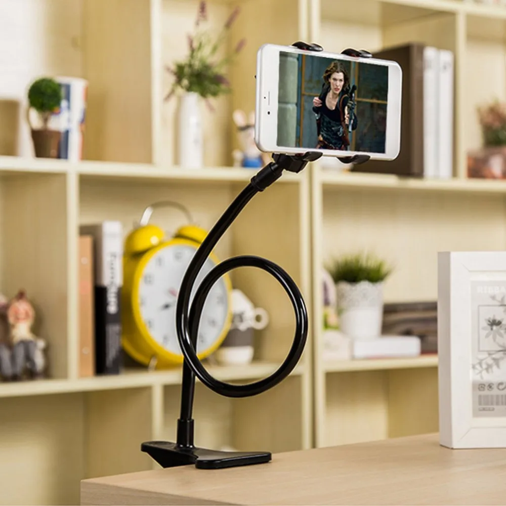

360 Rotating Flexible Long Arm cell phone holder stand lazy bed desktop tablet car selfie mount bracket for iphone 6,for samsung
