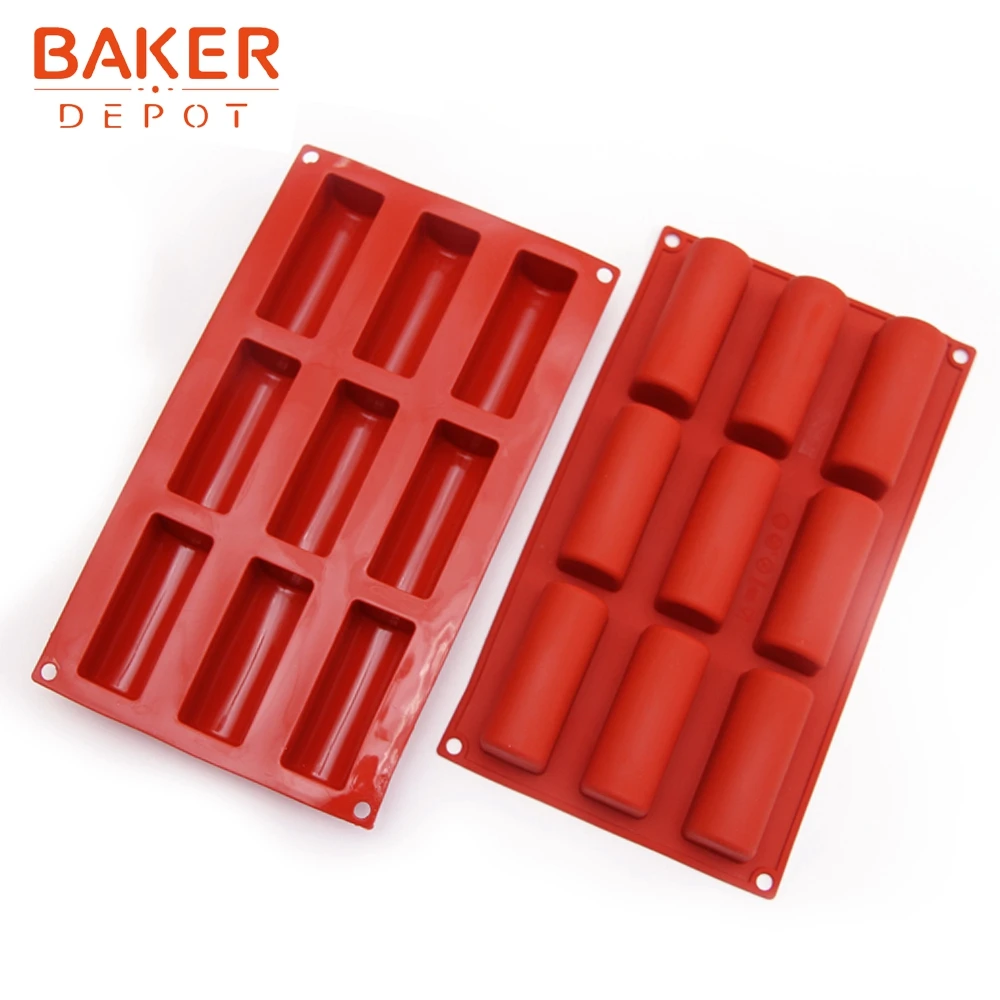 BAKER DEPOT, силиконовая форма для торта, 9 отверстий, для выпечки хлеба, инструмент для выпечки, декоративная ручка для торта, форма для мыла ручной работы, смоляная форма