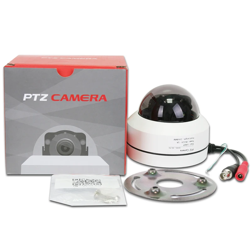 LEF Mini PTZ IP камера 1080P 3X 4X Zoom Моторизованный 4 в 1 AHD / TVI CVI CVBS видео наблюдение