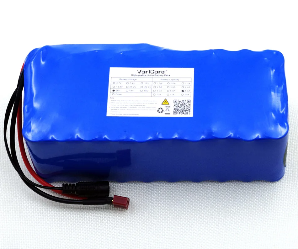 Varicore 36 V 8ah 10S4P 18650 перезаряжаемая батарея велосипеды для смены электрический
