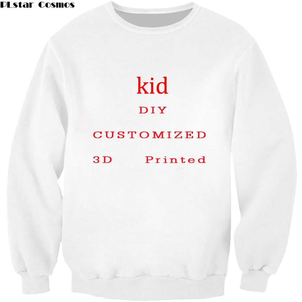 Забавная уютная детская одежда PLstar Cosmos футболки толстовка с 3D принтом унисекс