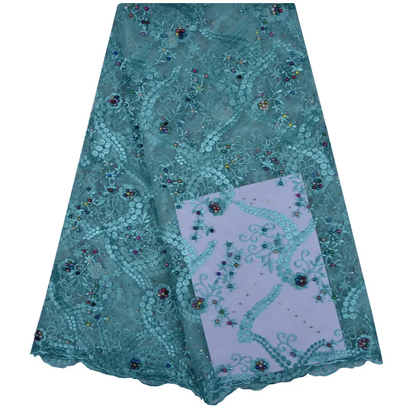 2018 Высококачественная африканская кружевная ткань французская сетчатая вышивка