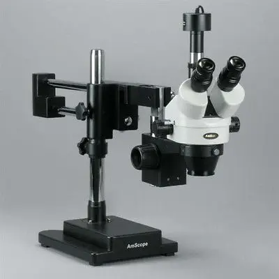Тринокулярный микроскоп AmScope 3.5X 90X с подставкой и Стереомикроскопом зумом