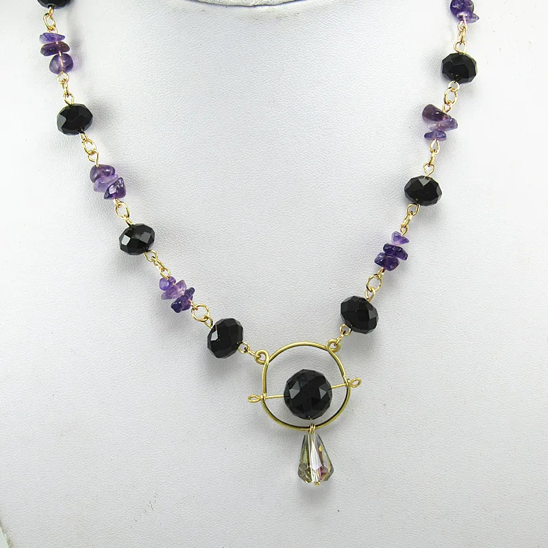 Новое ожерелье для косплея женское короткое из искусственных кристаллов подарок