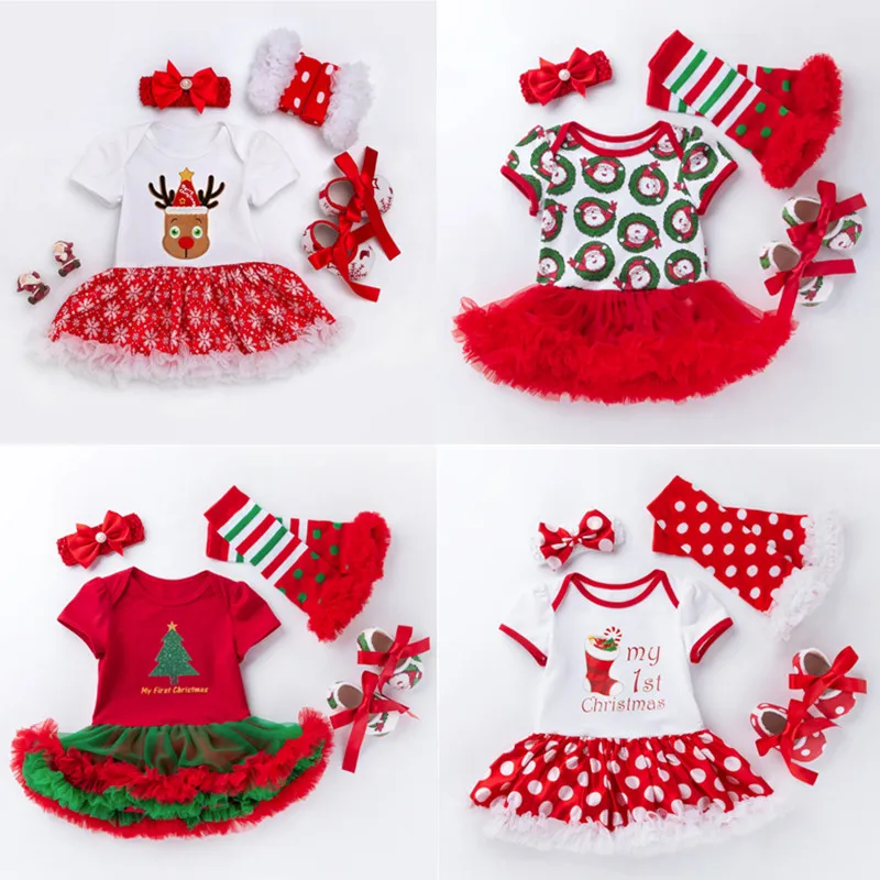 4 шт./комплект хлопковые комбинезоны с юбкой пачкой|Комплекты одежды| |