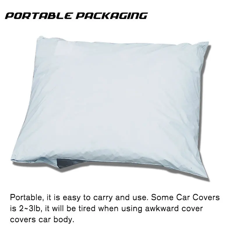 

Full Car Cover Sun UV Heat Dust Rain Snow Resistant All Weather Protection 3XL sedan :490*180*160CM