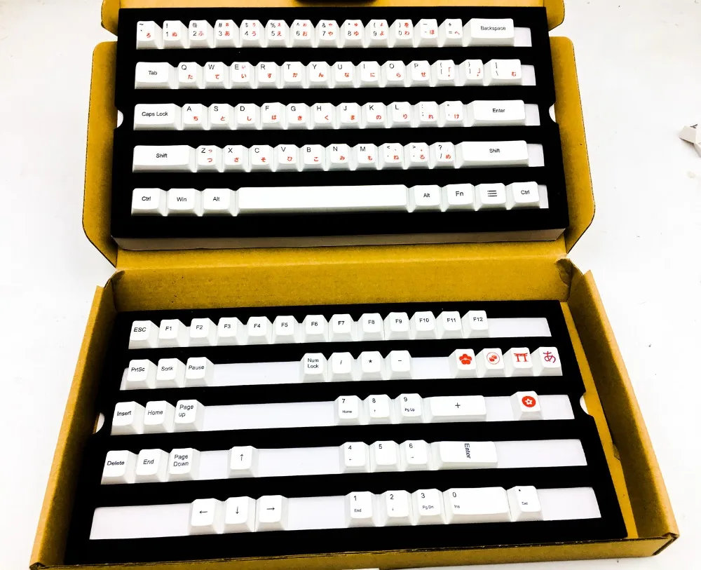 104 клавиши японская Корейская русская Сублимация краски PBT Keycap ANSI OEM профиль для