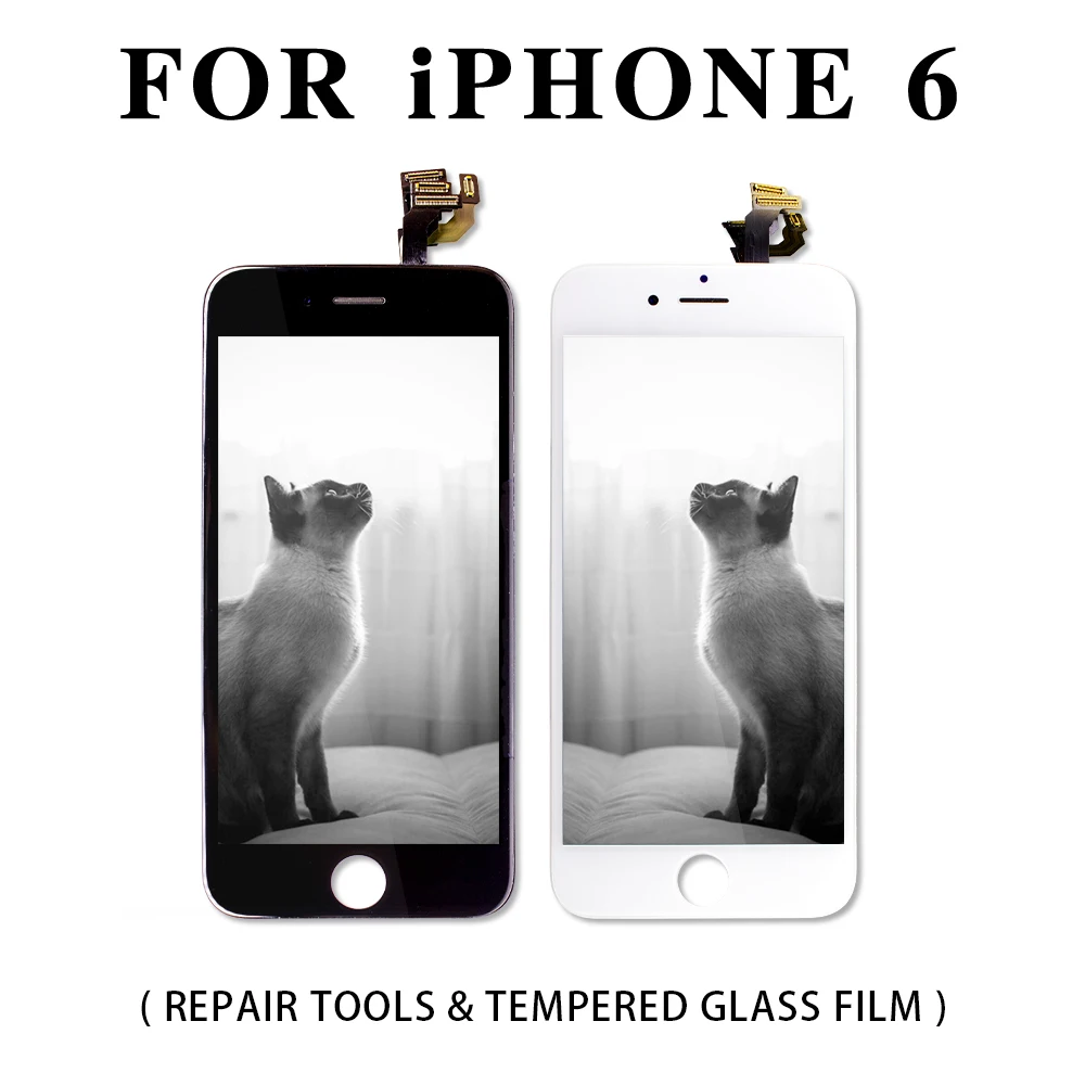 ЖК-дисплей полный набор для iPhone 6 6s Plus ЖК-экран полный для iPhone 5S, se 6plus дигитайзер ЖК-сборка Замена