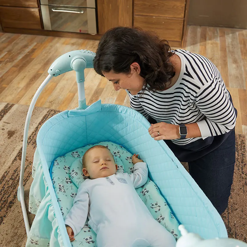 Детские удаленные Прыгуны для новорожденных Спящая кровать музыка коаксиальный