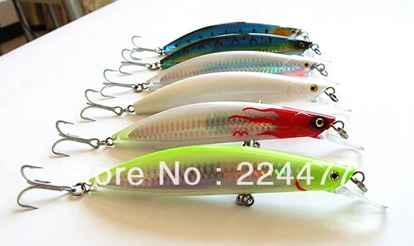 Плавающая пластиковая рыболовная приманка с крючком VMC для морской/озерной