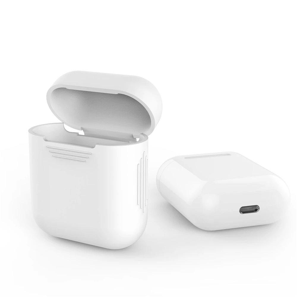Силиконовый чехол для Apple AirPods настоящие беспроводные наушники противоударные