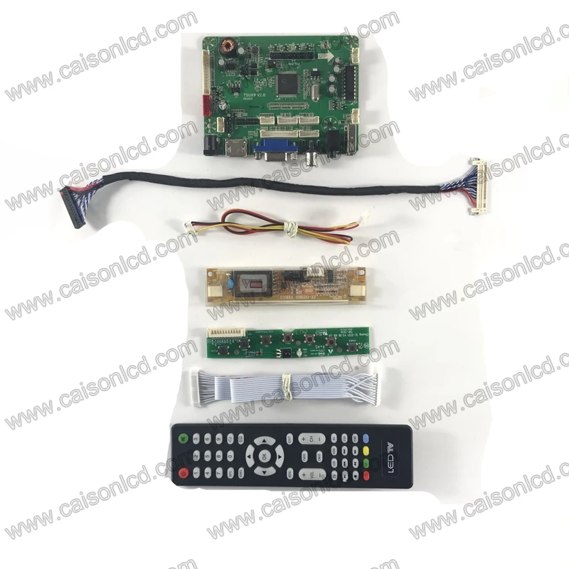 Плата контроллера ЖК дисплея TSUX9 V2.0 с VGA AV аудио для панели 19 дюймов 1440X900 LM190WX1 TLL1 TLL7