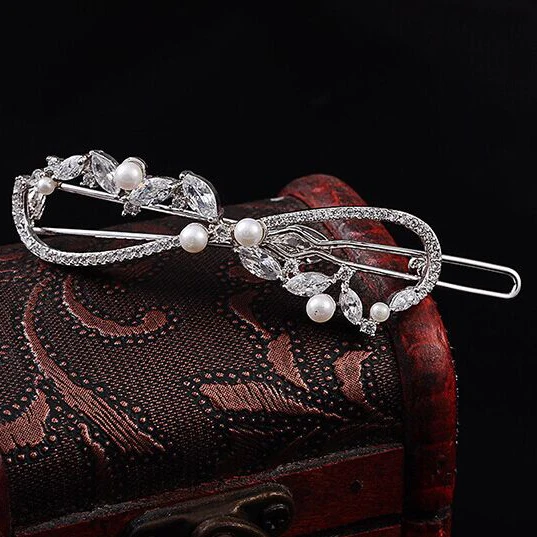 Высококачественная шпилька с микро инкрустацией из циркона класса 3A|hairpin| |