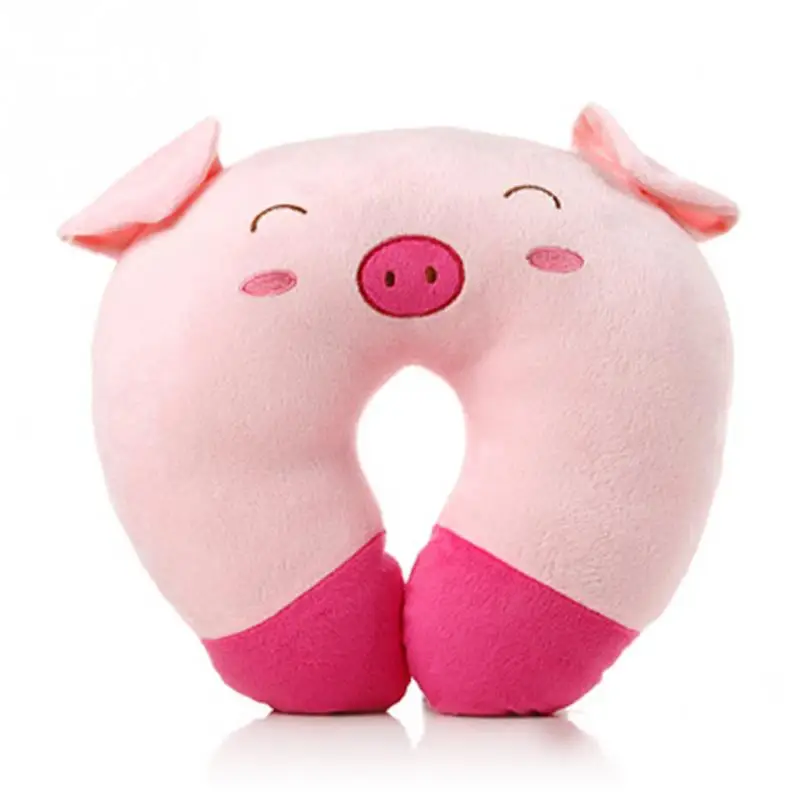 U фигурный плюшевый подушка для путешествий Мультяшные животные подголовник