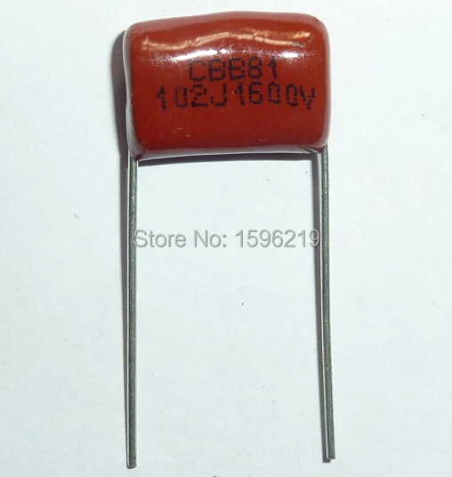 50 шт. Конденсатор CBB 102 1600V 102J 1.6KV 1000pF 1nF P15 CBB81 Металлизированный Полипропиленовый