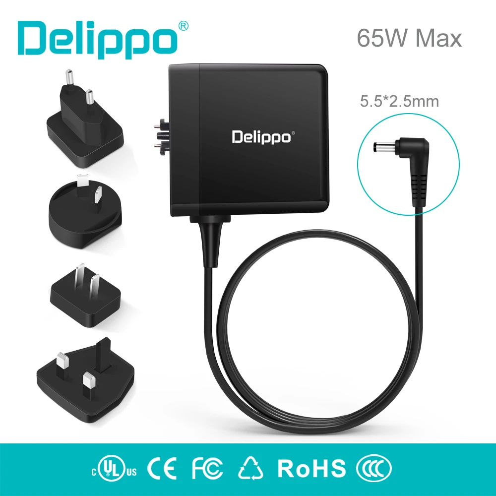 19V 3.42A 65W Ac Power Adapter Laptop Charger For Asus X751m X750LN-TY012H TP500L TP550L Q552 X552E X551 X550C EXA1208EH EU US | Компьютеры