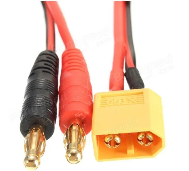 1 шт. зарядка аккумулятора RC XT60 до 4 0 мм банановый штекер 16AWG 15 см кабельный разъем