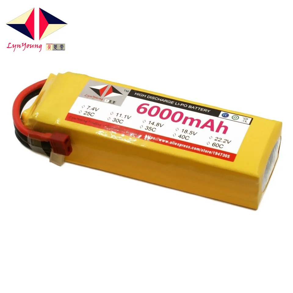 HX Lipo Battery 4S 14.8V 6000mah 40C For RC Drone Quadcopter Helicopter Airplane Boat Car Remote Control Toys | Игрушки и хобби