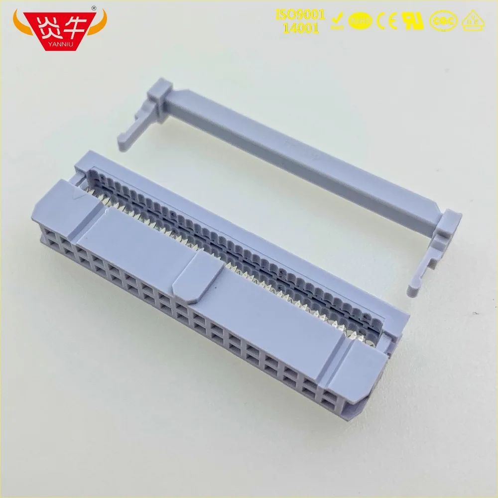 Женский Разъем 2 54 мм шаг 2*17P 34PIN разъемы IDC ISP JTAG HEADER для плоского ленточного кабеля