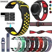22mm quick easy fit sport silicone watch strap for garmin fenix 55 plusforerunner 935approach s60quatix 5 band replace belt