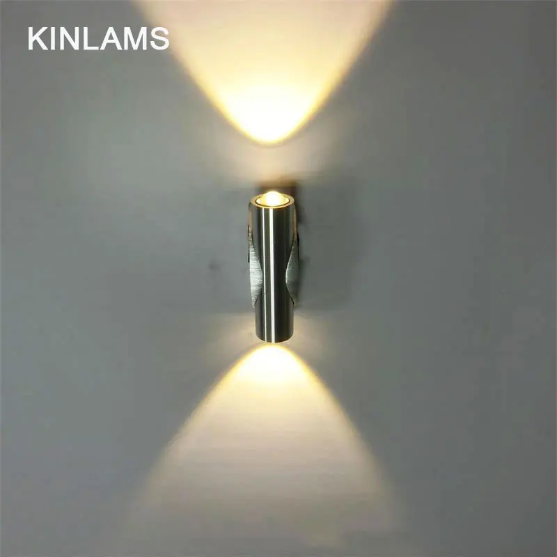 Светодиодный настенный мини-светильник цветная лампа с двойной стеклянной