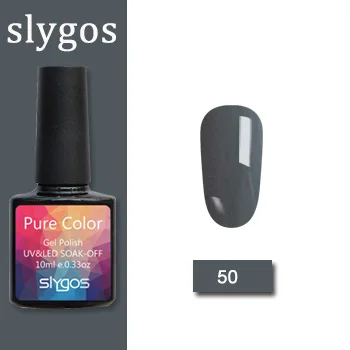 50 SLYGOS Гель-лак набор УФ Vernis полуперманентный праймер верхнее покрытие 10 мл полигель лак для ногтей маникюрный гель лак для ногтей - Цвет: 50
